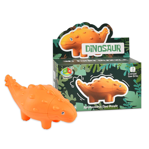 Fanxin Dinosaur Cube - Ankylosaurus Orange - DailyPuzzles